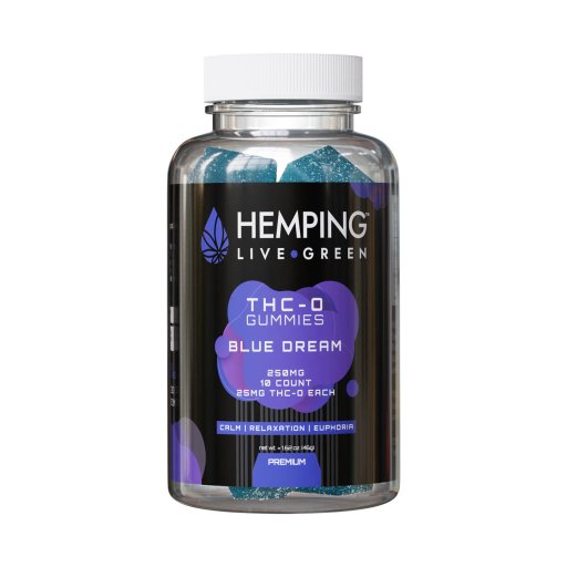 Hemping THC-O Gummies 250mg (Blue Dream) 10 ct
