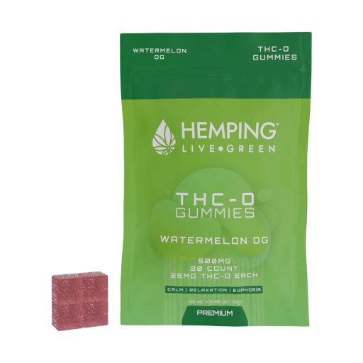 Hemping THC-O Gummies 500mg (Watermelon OG) 20ct