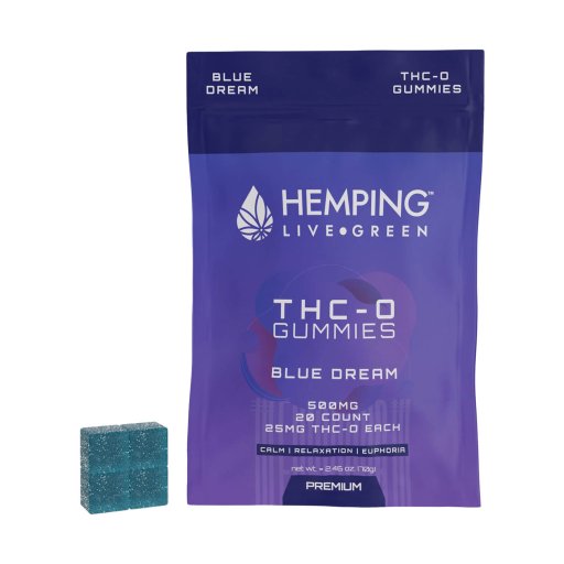 Hemping THC-O Gummies 500mg (Blue Dream) 20 ct