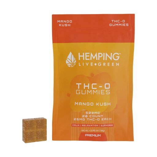 Hemping THC-O Gummies 500mg (Mango Kush) 20 ct