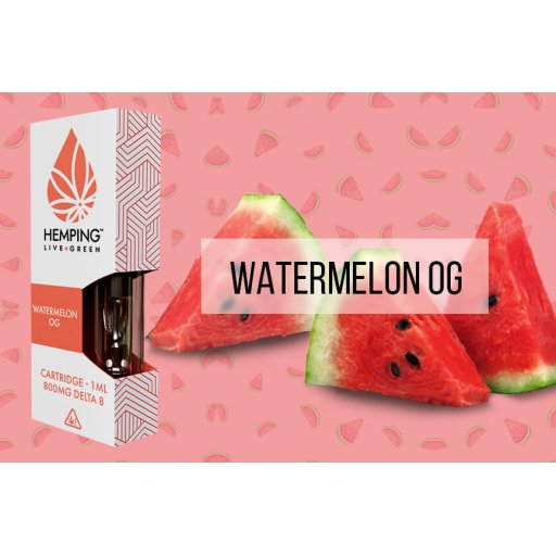 Quality Watermelon OG Cartridge with Delta 8 Strain